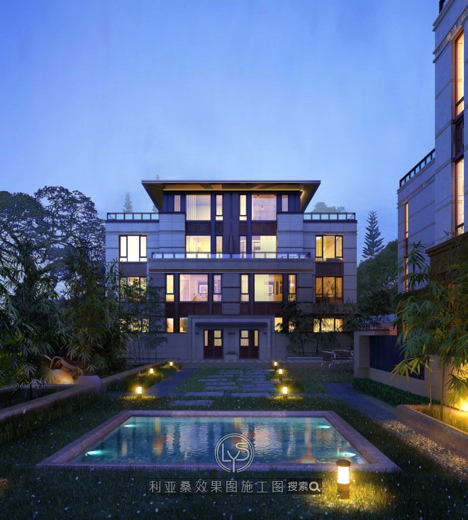 福州金域榕郡01室外效果图制作